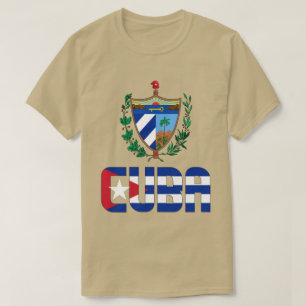 Kuba - Fahne und Wappen - Patriotisch T-Shirt