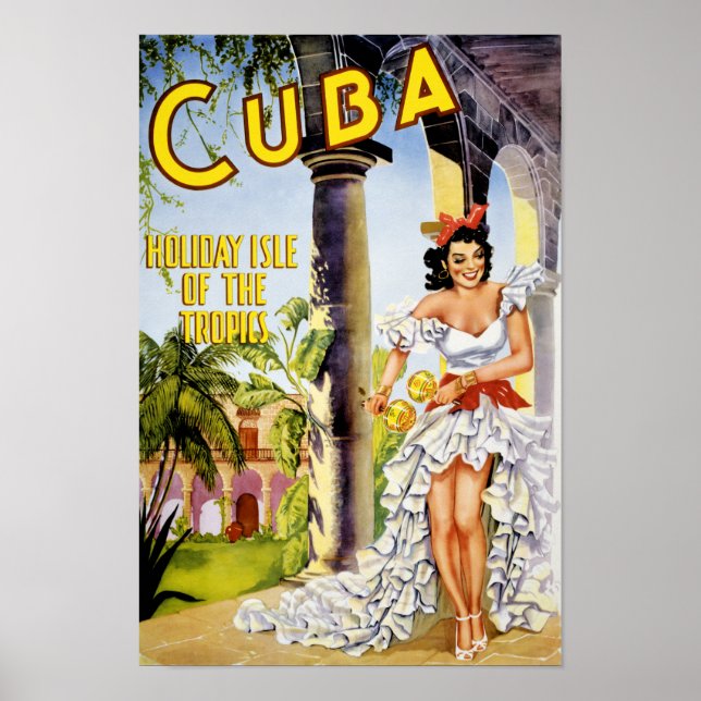 Kuba Feriendorf Tropics Vintage Poster (Vorne)