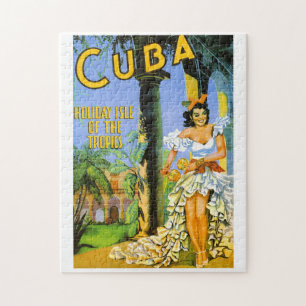 Kuba Ferieninsel der Tropen Reiseplakat Puzzle