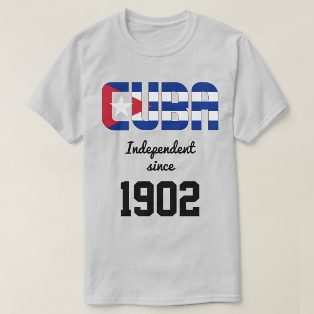 Kuba Flag Independence Celebration T-Shirt (Design vorne)