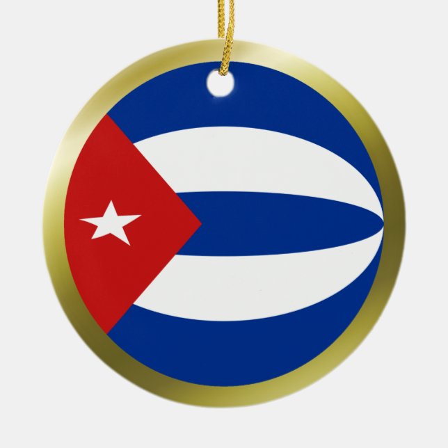 Kuba Flag Ornament (Vorne)