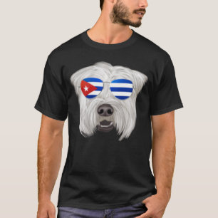 Kuba Flag Soft Coated Wheaten Terrier Dog Cuba Po T-Shirt