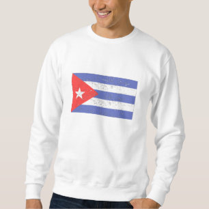 Kuba-Flagge (beunruhigt) Sweatshirt