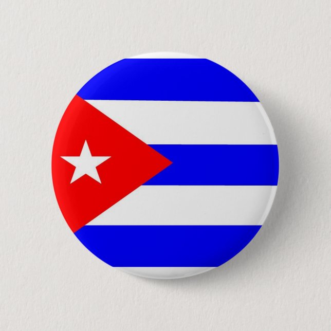 Kuba-Flagge Button (Vorderseite)