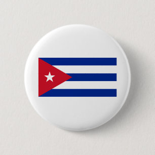 Kuba-Flagge Button