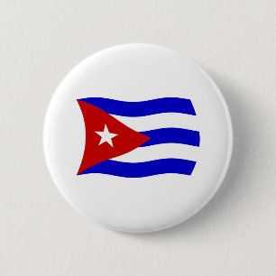 Kuba-Flagge-Button Button