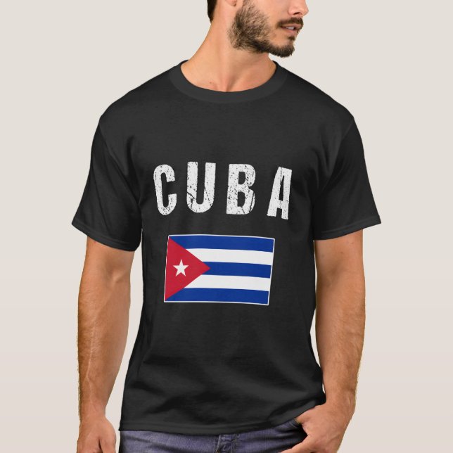 Kuba-Flagge für T-Shirt (Vorderseite)