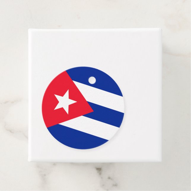 Kuba-Flagge Geschenkanhänger (Beispiel)