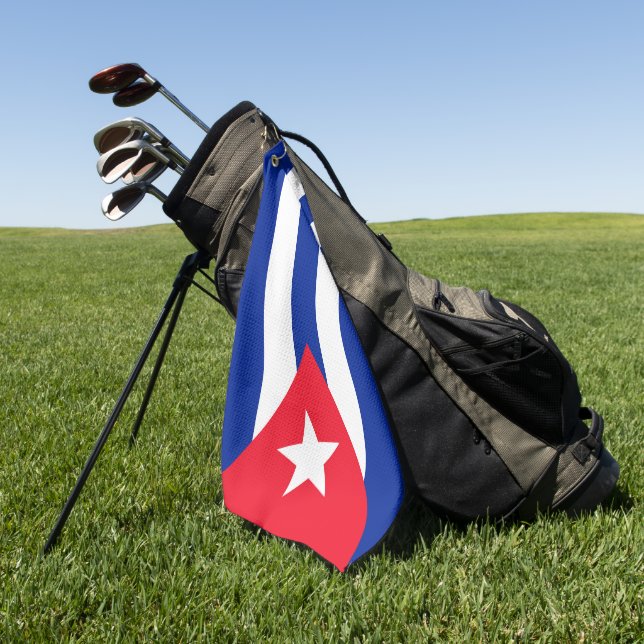 Kuba-Flagge Golfhandtuch (Gras)