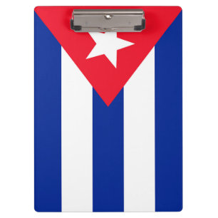 Kuba-Flagge Klemmbrett