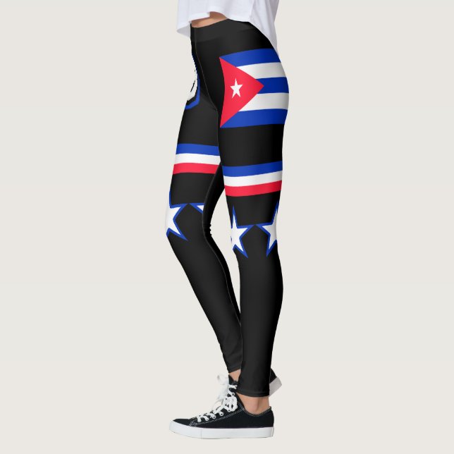 Kuba-Flagge Leggings (Links)