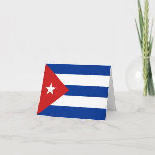 Kuba-Flagge Notizkarte Karte