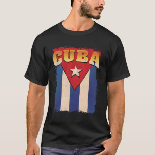 Kuba-Flagge Patriotische Unterstützung Kuba-Revolu T-Shirt