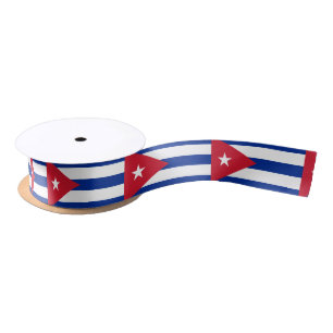 Kuba-Flagge Ribbon Satinband