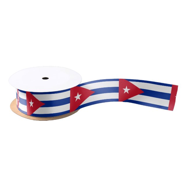 Kuba-Flagge Ribbon Satinband (Spule)