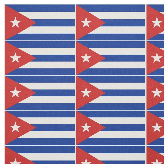 Kuba-Flagge Stoff (Muster)