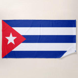 Kuba-Flagge Strandtuch