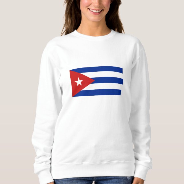 Kuba-Flagge Sweatshirt (Vorderseite)