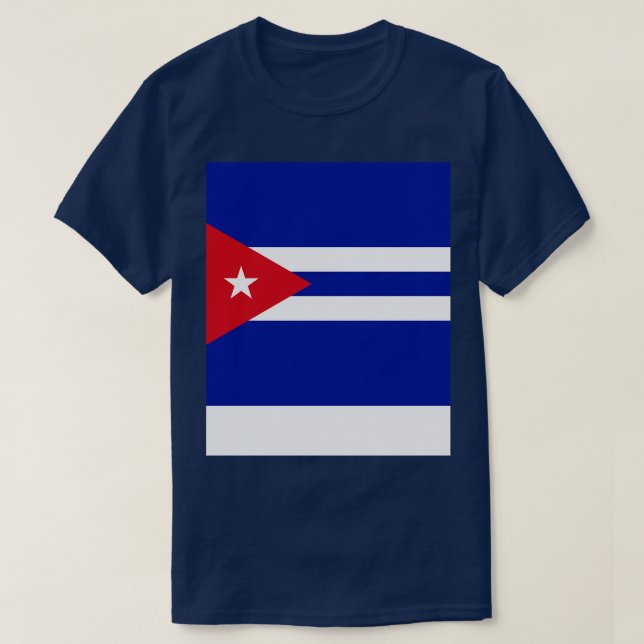 Kuba-Flagge T-Shirt (Design vorne)