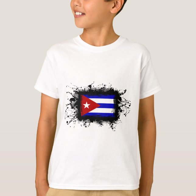 Kuba-Flagge T-Shirt (Vorderseite)