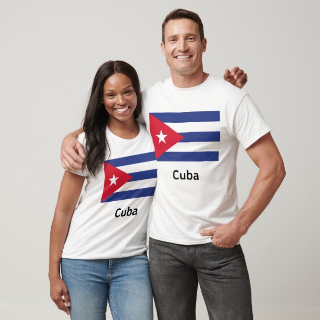 Kuba-Flagge T-Shirt (Unisex)