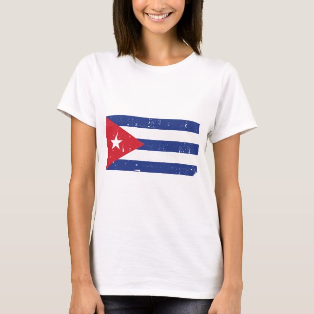 Kuba-Flagge T-Shirt (Vorderseite)