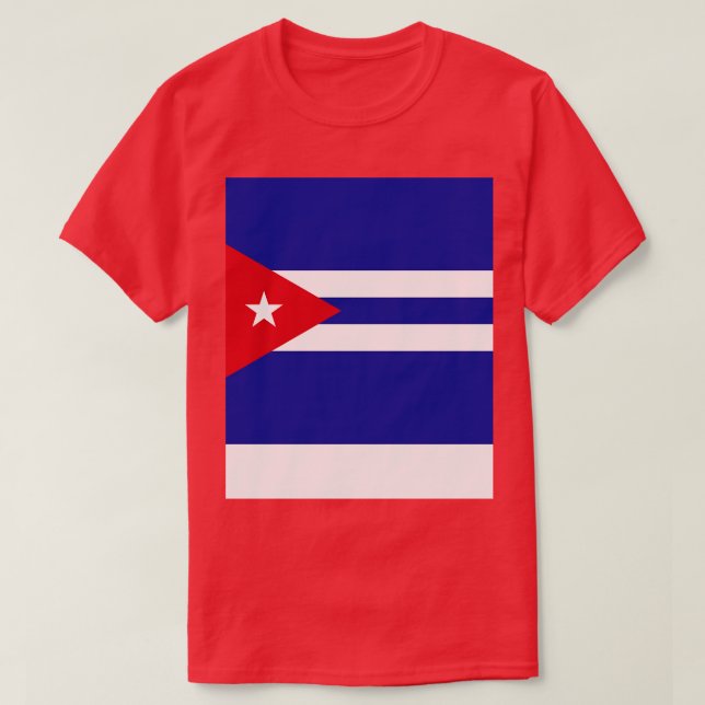 Kuba-Flagge T-Shirt (Design vorne)