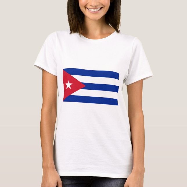 Kuba-Flagge T-Shirt (Vorderseite)