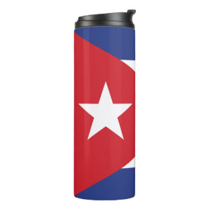 Kuba-Flagge Thermosbecher