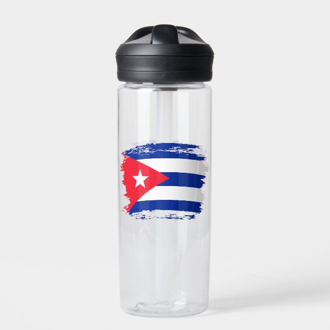 Kuba-Flagge Trinkflasche (Vorderseite)