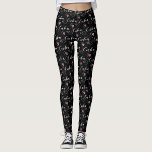 Kuba-Flaggen-Herz, kubanischer Entwurf Leggings