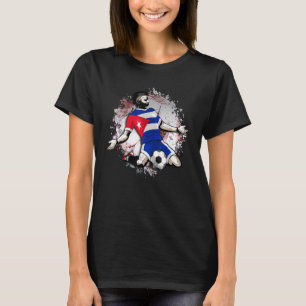 Kuba Fußball Nationalflagge Proud Football Des T-Shirt
