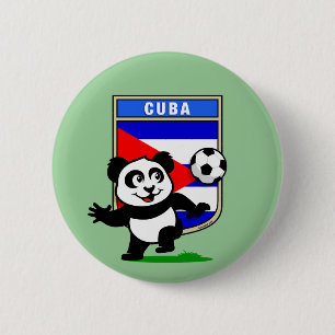 Kuba-Fußball-Panda Button