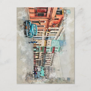 Kuba Havana Kuba Old Car Caribbean Beach Postkarte