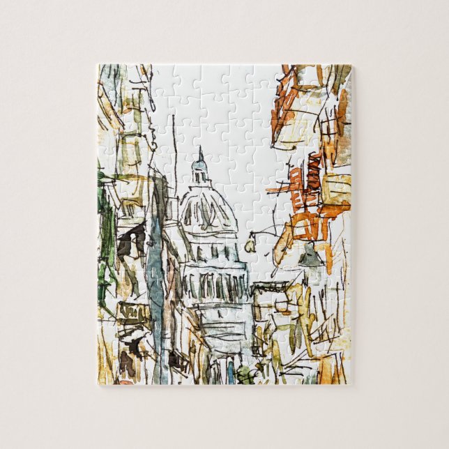 Kuba Havana mit Hauptstadt Puzzle (Vertikal)