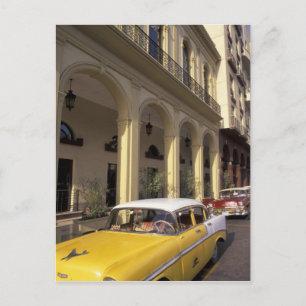 Kuba, Havanna. Colorful Chevy's aus den 1950er Jah Postkarte