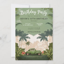 Kuba Havanna Geburtstagsparty Einladung