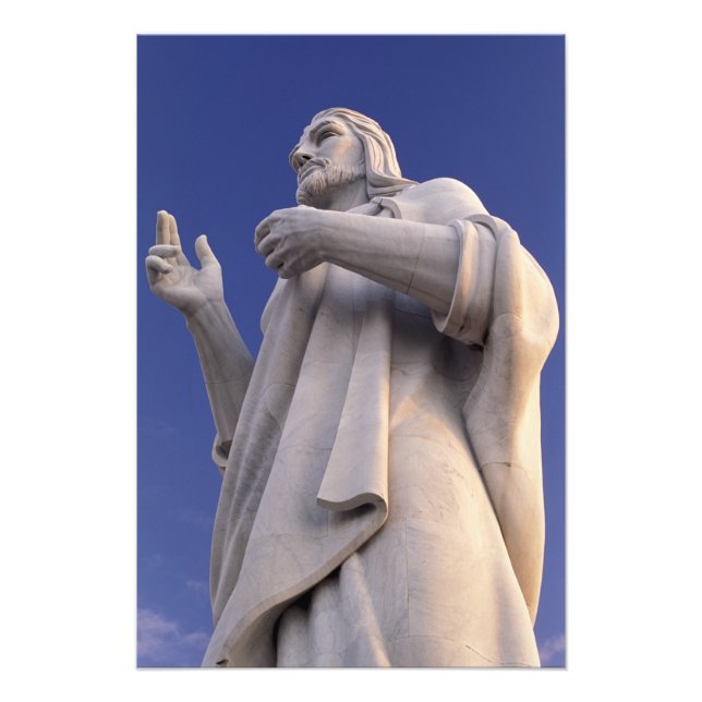 Kuba, Havanna, Skulptur Jesu. Fotodruck (Vorne)