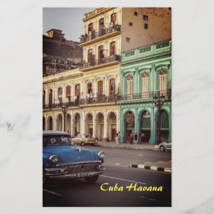 Kuba Havanna Vintag Classic Car City Briefpapier