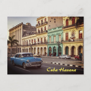 Kuba Havanna Vintag Classic Car City Feiertagspostkarte