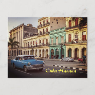 Kuba Havanna Vintag Classic Car City Postkarte