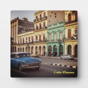 Kuba Havanna Vintage Klassiker Stadtbild Fotoplatte