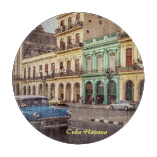 Kuba Havanna Vintage Klassiker Stadtbild Schneidebrett
