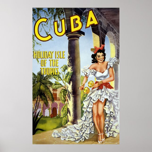 Kuba Holiday Isle of the Tropics Poster (Vorne)