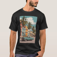 Kuba Illustration Reise Kunst Vintage