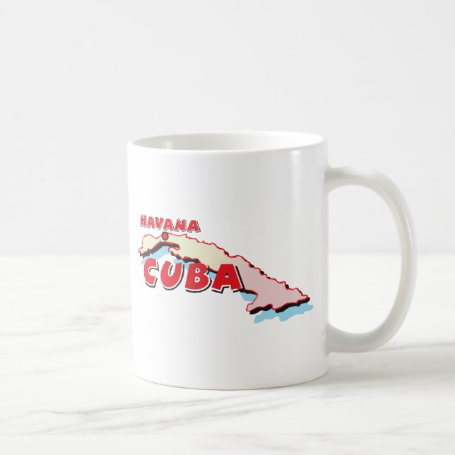 Kuba-Karte Tasse (Rechts)