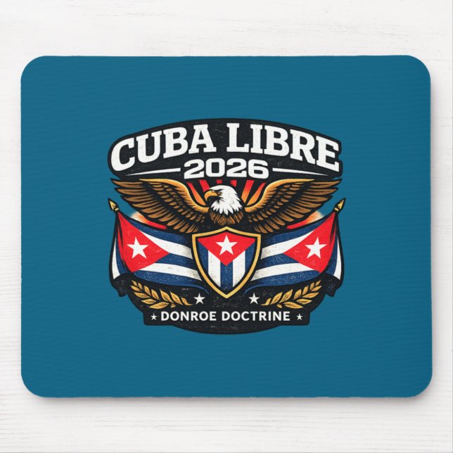 Kuba Kuba Libre Monroe-Doktrin Design Mousepad (Vorne)