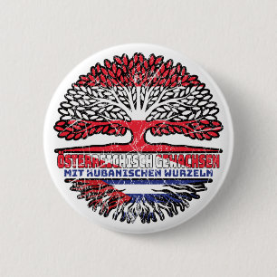 Kuba Kubanisch Österreichisch Baum Button