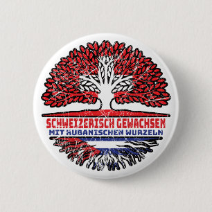 Kuba Kubanisch Schweizer Schweiz Baum Wurzel Button