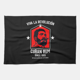 Kuba Libre Rum Drinkers Revolution Geschirrtuch